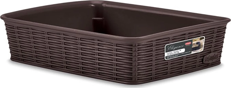 Elegance Basket brown 25 × 19.5 × 6 cm