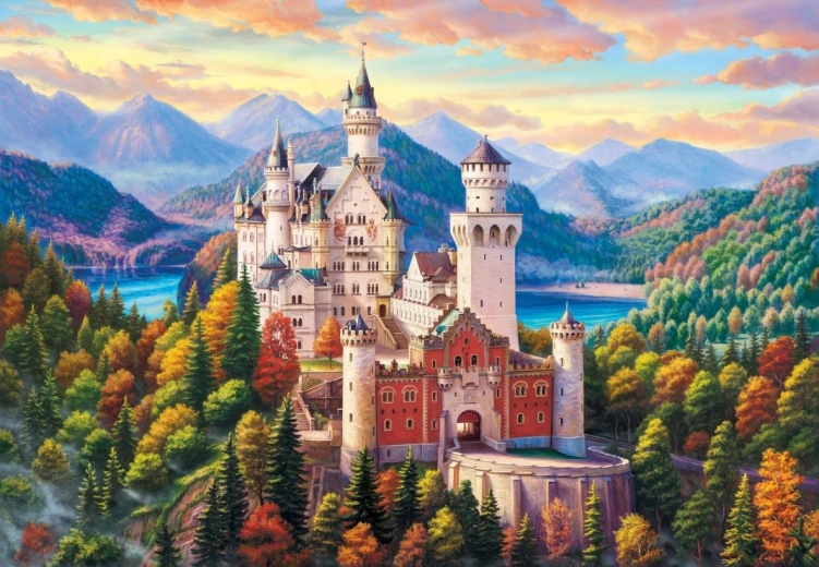 Puzzle Castle in the Mountains 1000 Pieces BLUEBIRD