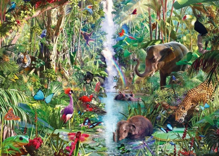 Ravensburger puzzel Dieren in de jungle 9000 stukjes