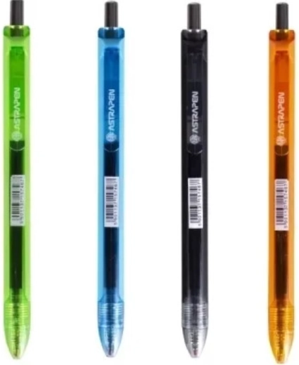 Kogelpen ASTRA Stripes, 0,7 mm, mix van kleuren