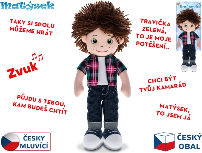Talking Plush Doll Matýsek 37 cm