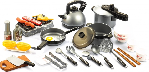 Kids’ BBQ and Kitchen Set, 69 Pieces