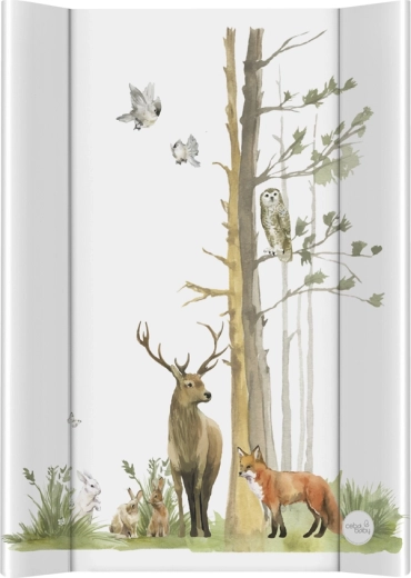 Weiche 2-seitige Wickelauflage 50 × 70 Basic Woodland CEBA BABY