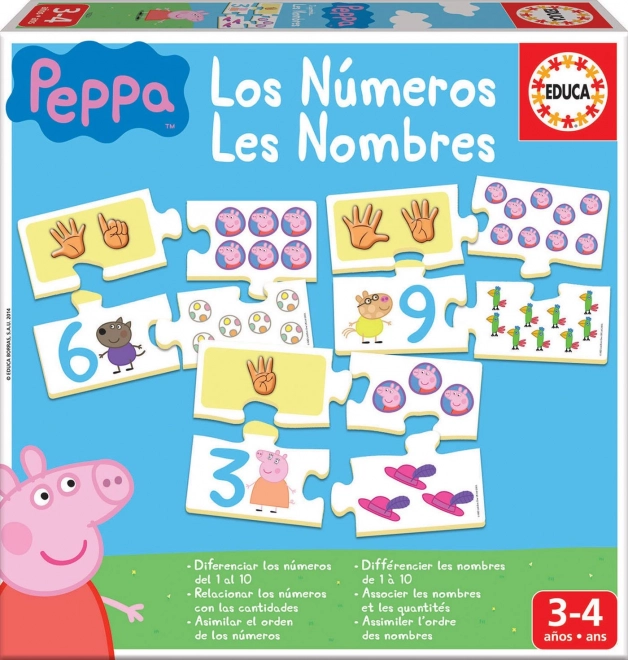 EDUCA Puzzle Peppa Pig: Counting for Kids