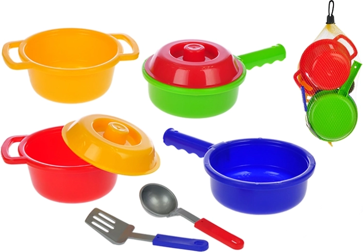 Kinderkeukenset, 8-delig in net
