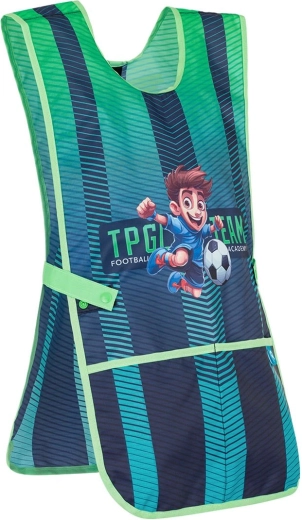 Topgal school apron for art class – football ZINA