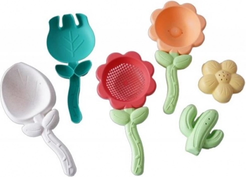 PLEJO sand molds – flowers, 6 pcs