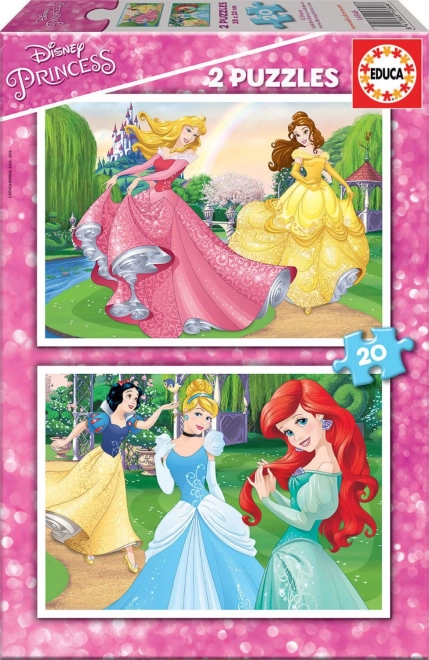 Puzzle PRINCESSES DISNEY 2×20 pièces