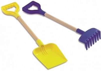 Adriatic large rake and sand shovel