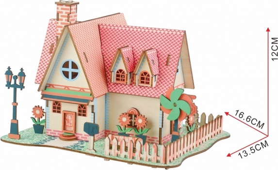 Houten 3D-puzzel Zonnebloem landgoed