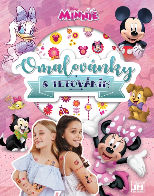 Minnie Coloring Book with Tattoos