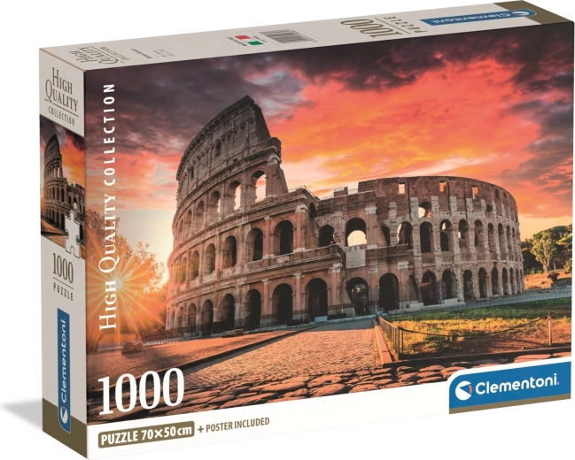 Clementoni puzzle Rome – Colisée au coucher du soleil 1000 pièces