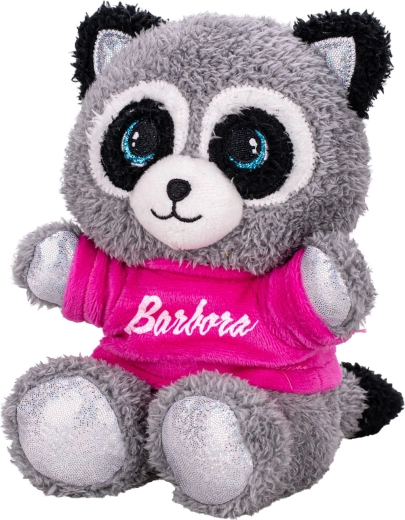 Raton laveur en peluche avec t-shirt 17 cm