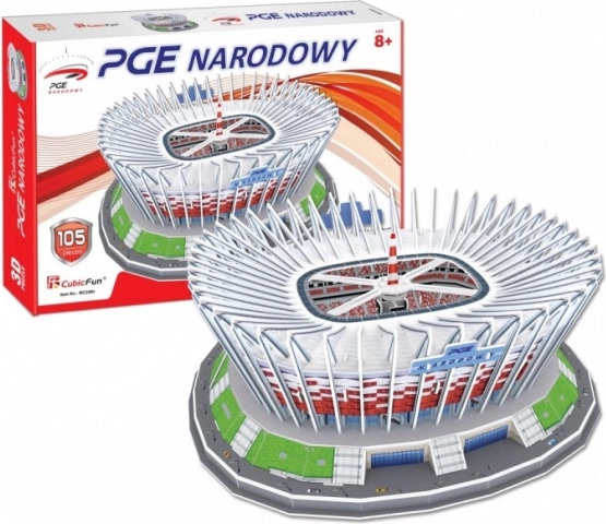 3D Puzzle National Stadium in Warsaw 105 Pieces