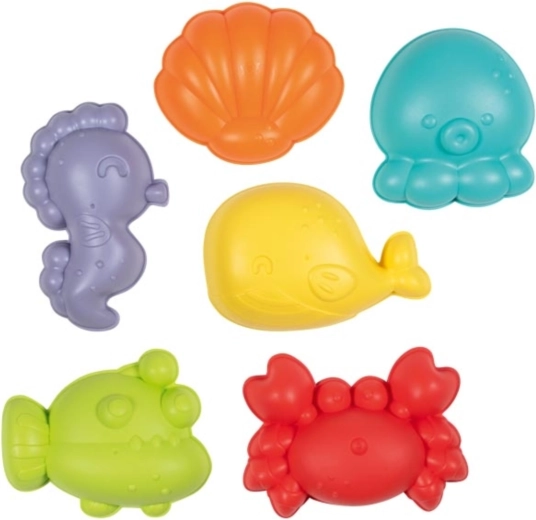 Set de 6 moules à sable en bioplastique GOKI