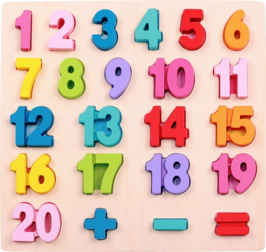 2Kids Toys puzzle d’encastrement en bois – mathématiques (grand comptage)