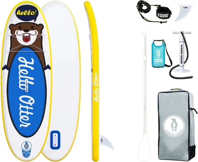 Paddleboard gonflable pour enfants FunWater Tuxedo Sailor 240 cm (bleu)