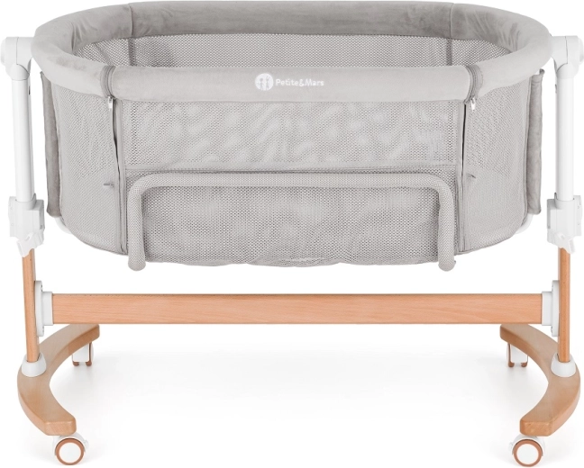 2-in-1 Baby Crib with Rocking Function Glory Mocha Beige PETITE&MARS