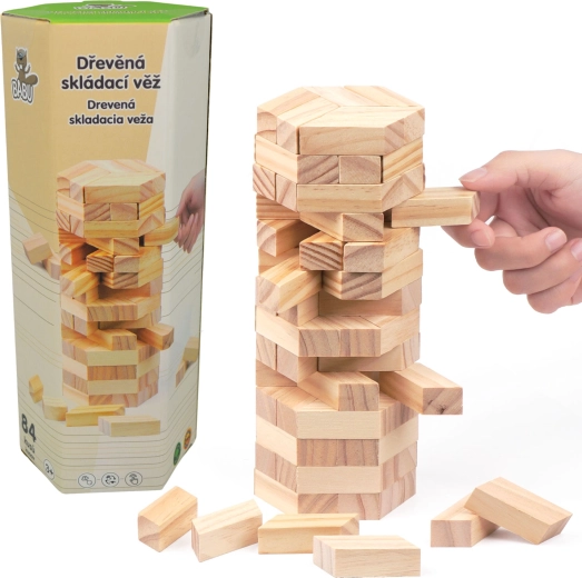 Tour en bois à assembler 84 pcs Sparkys