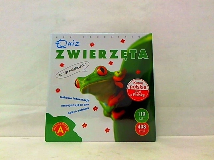 Groot dierenquizspel met katapult