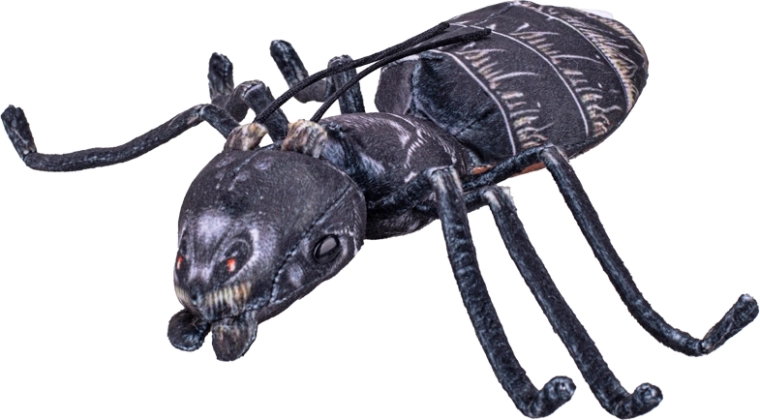 Plüschameise schwarz 20 cm