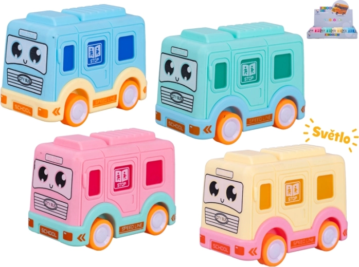 Autobus à inertie avec effets lumineux 8,5 cm