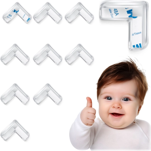 Transparante hoekbeschermers RICOKIDS, 10 stuks