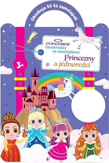 Coloriages avec autocollants CONCORDE – princesses et licornes