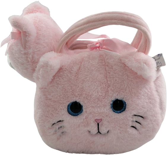 Sac à main en peluche chat avec chaton Elinka