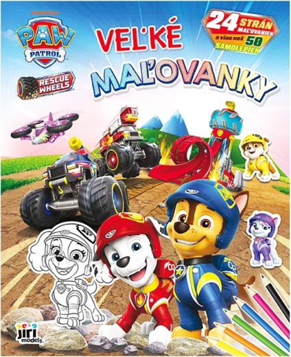 Großes Malbuch Paw Patrol mit Aufklebern