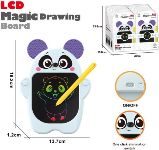 Tablette LCD de dessin panda 18,2 × 13,7 cm