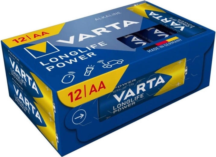 Alkalische Batterien AA VARTA Longlife Power, 12 Stk.