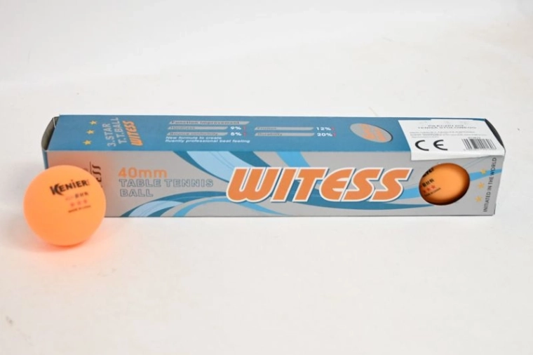 Balles de tennis de table (ping-pong) orange – 6 pcs