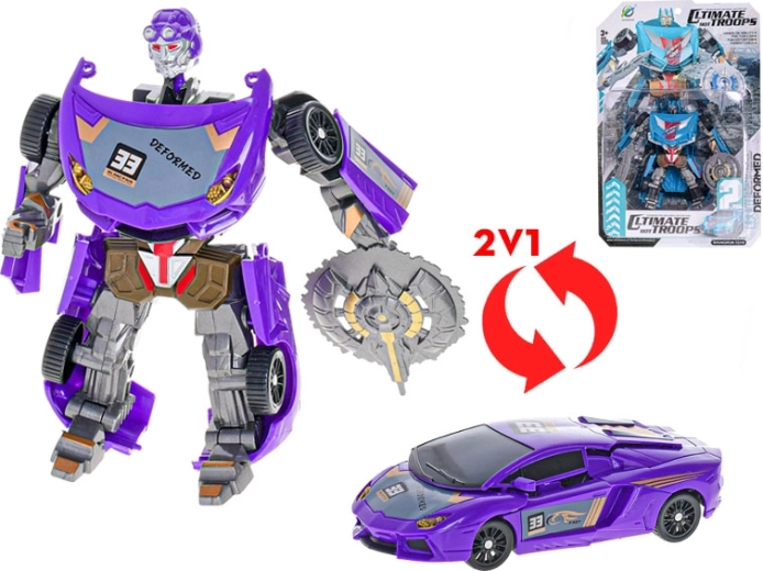 Transformerende auto naar robot 15–16 cm voor kinderen