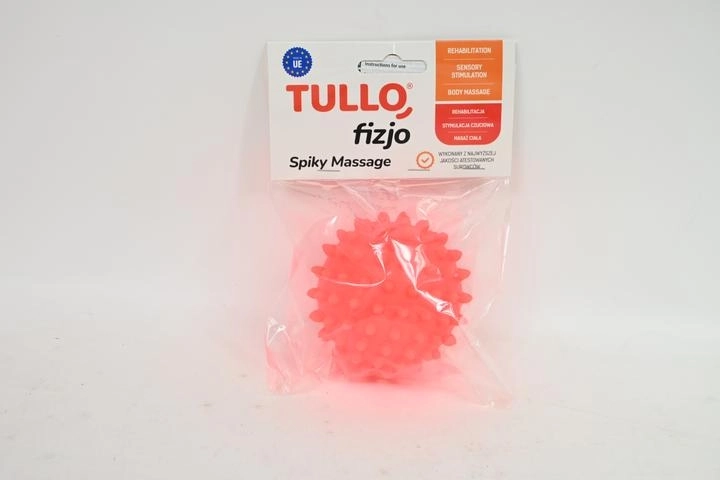 TulloFizjo revalidatie-massagebal met noppen 9 cm, rood