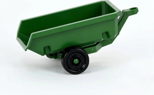 Bruder green tractor trailer