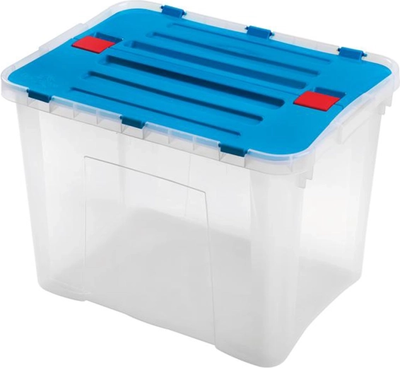 Boîte de rangement en plastique avec couvercle HEIDRUN Dragon 42 l