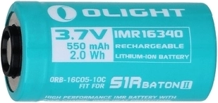 Wiederaufladbare OLIGHT Batterie 3,7 V 550 mAh CR123A (IMR16340) für S1R Baton II