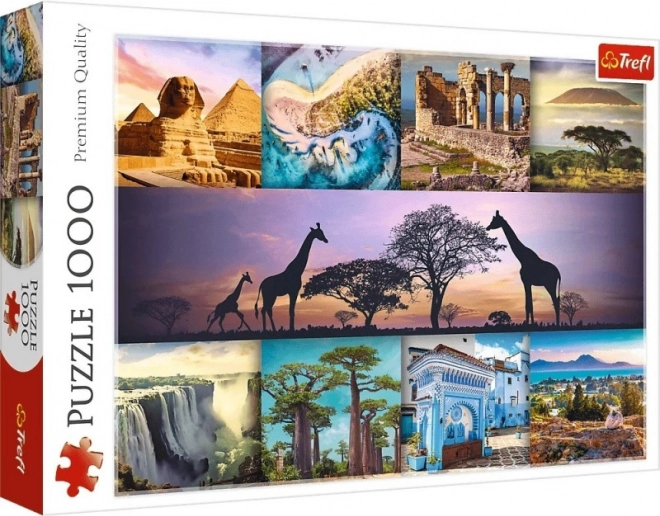 Trefl Puzzle 1000 pièces - Collage Afrique