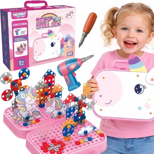 Woopie 3D Screw-Together Construction Set – Unicorn