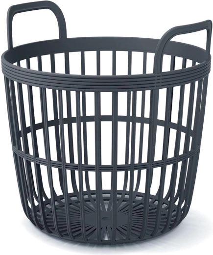Zoe basket with handles 41.9 cm – anthracite