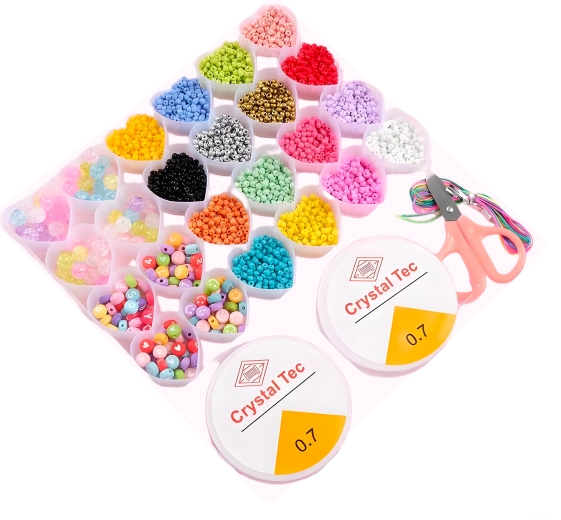 Bead Set Box 2 – 26 Heart-Shaped Compartments