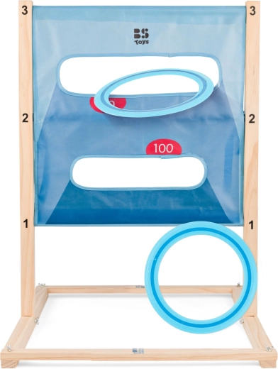 Wooden Toss Game 2-in-1 – Ladder and Target with Holes