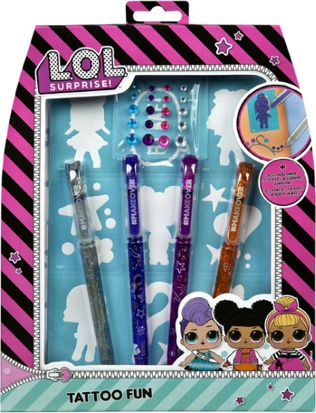 LOL Surprise-themed tattoo pens