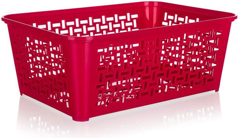 Plastic storage basket 35.8 × 25.6 × 14 cm, assorted colors