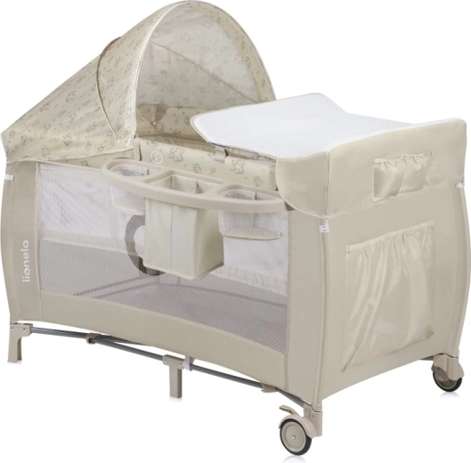 Travel Cot LIONELO Sven Plus Beige Latte