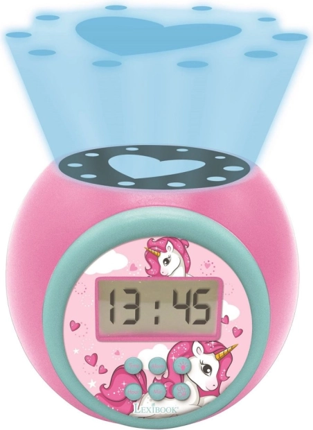 Children's Alarm Clock with Unicorn and Projector