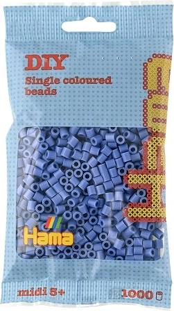 Hama MIDI iron-on beads – blue, 1000 pcs