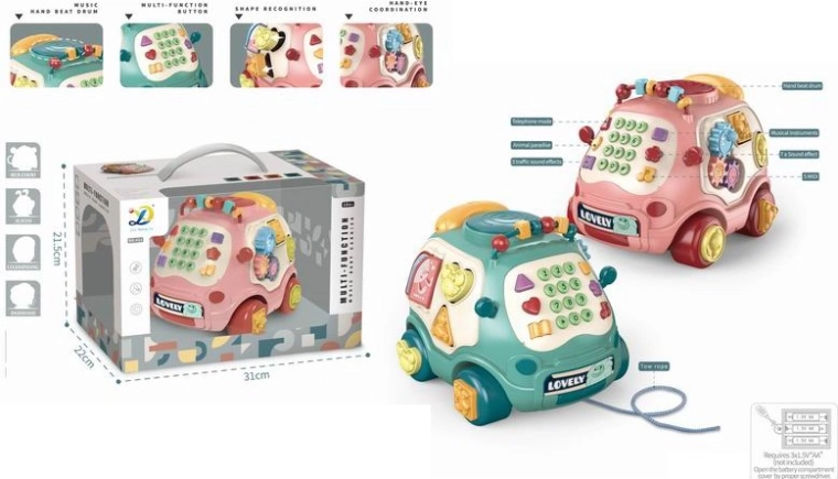 Téléphone-interphone voiture interactif pour enfants