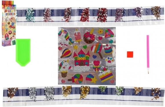 Diamond Painting Stickers Unicorns and Sweets